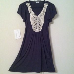 Charming Charlie grey dress