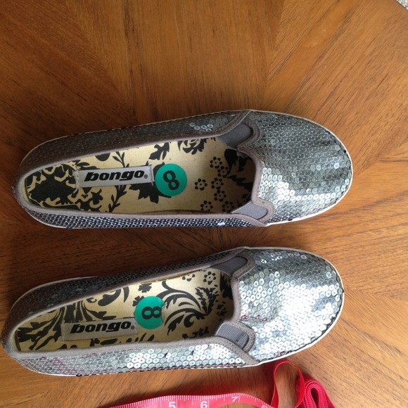 Sequined canvas slip ons, perfect for summer!