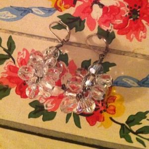 Beaded Glass Drop Earrings