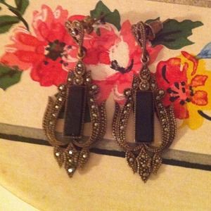Victorian Inspired Metal Earrings