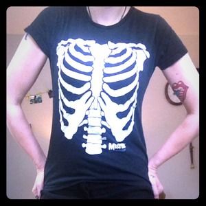 Black Misfits skeleton t shirt