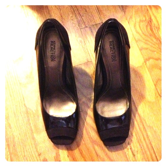 Brown Peeptoe Pumps