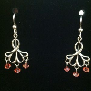 Sterling silver chandelier earrings