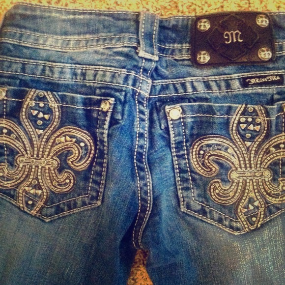 Miss Me Jeans! Medium-Dark Wash Straight Cut