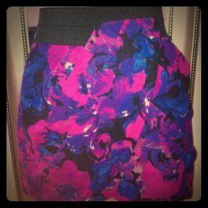 Cute front draped mini skirt