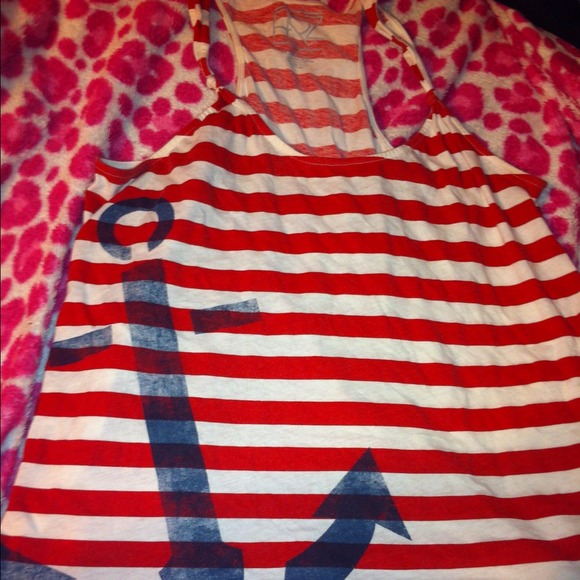 Red stripe anchor tank