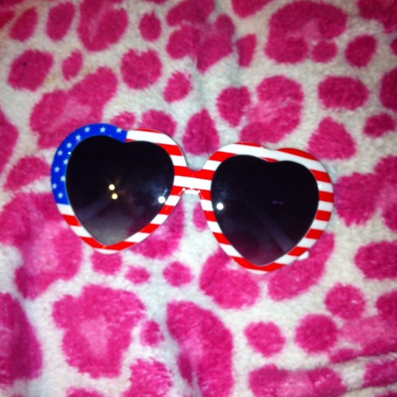 American patriotic heart sunglasses - Picture 1 of 1