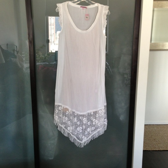 Calypso white lace dress