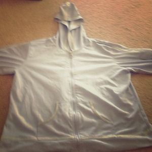 Cute light purple sweater.