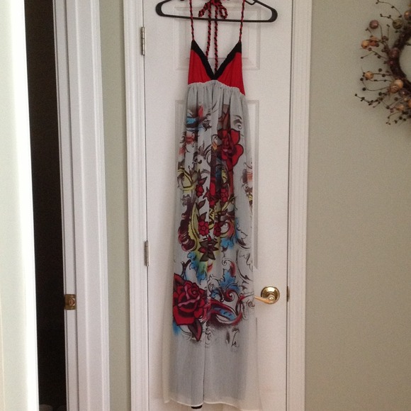 Maxi halter dress