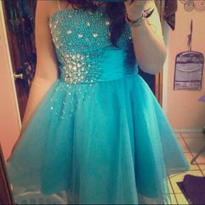 Beautiful formal baby blue dress