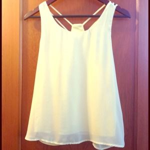 Pale yellow tank. Never worn!