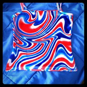 Xx Small tie-dye sparkly dance shirt