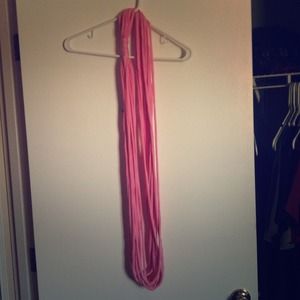 Pink jersey scarf