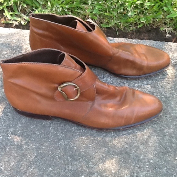 Nine West chestnut brown booties boots 8.5 M