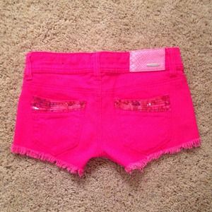Hot pink dollhouse shorts