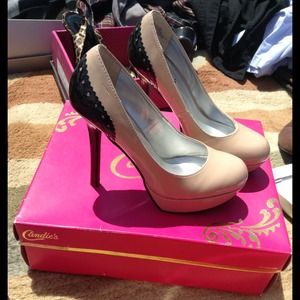 Candies beige/black shoe
