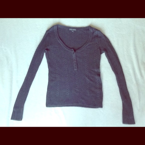 Delia's Grey Cable Knit Sweater - Picture 1 of 1