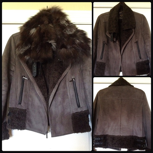 SOLD 😿LAUNDRY by Shelli Segal 🌹 Genuine Fox Trim - Picture 2 of 2