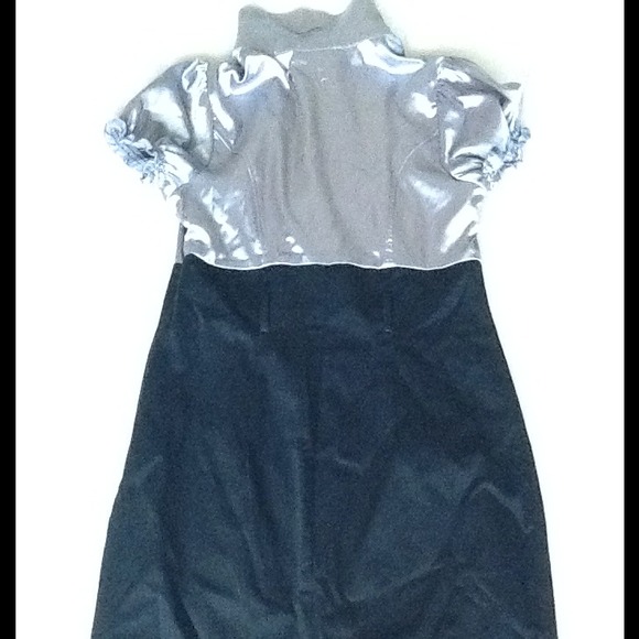 Silver & Black Dress - Picture 3 of 3