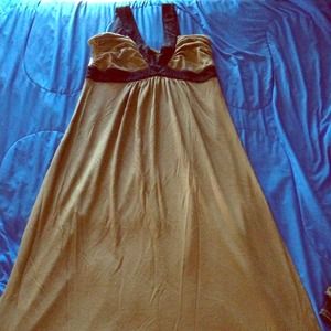 Olive with Black Trim Maxi