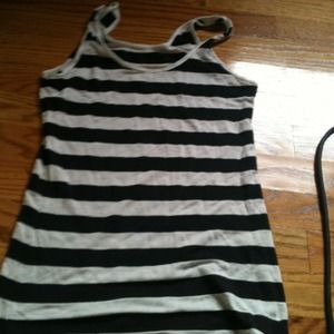 Black and cream tank