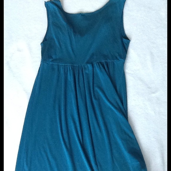 Teal Ruffle Dress - Picture 3 of 3