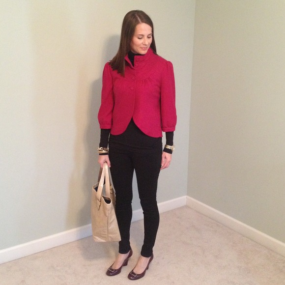 Sold in bundle - tabitha wool Fuschia jacket