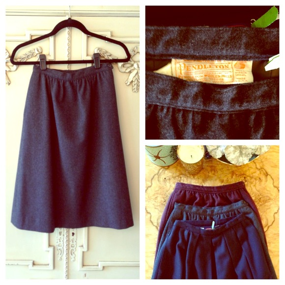 🌼Bundled🌼Vintage Grey Wool Skirt