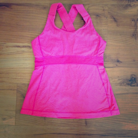Pink lululemon tank