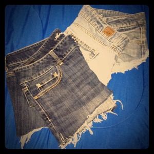 American Eagle Cut Offs.