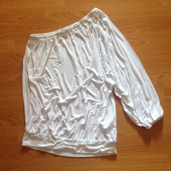 Michael Kors One-Sleeve Top White XS