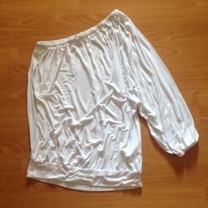 Michael Kors One-Sleeve Top White XS