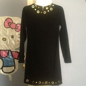 Michael Kors Grommet Dress Black 0