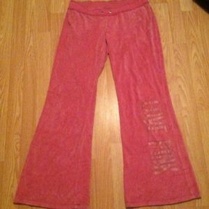 VS pink Terri material sweats