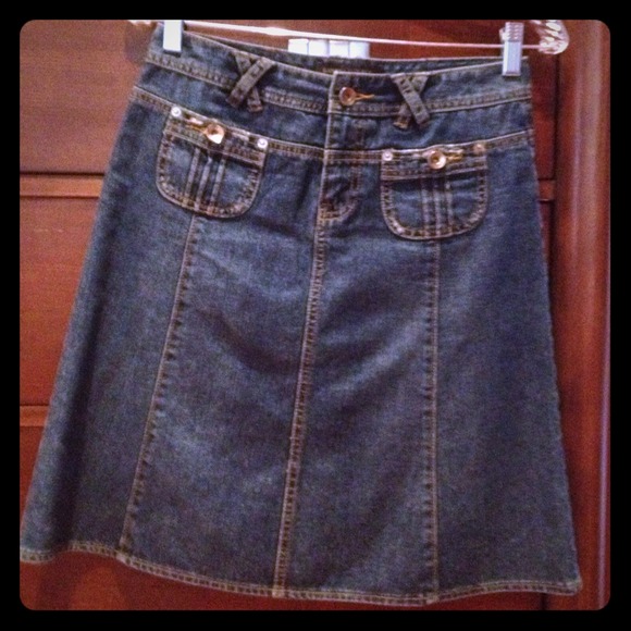 Banana Republic Denim A-line Skirt
