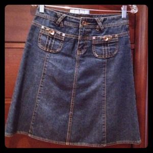 Banana Republic Denim A-line Skirt