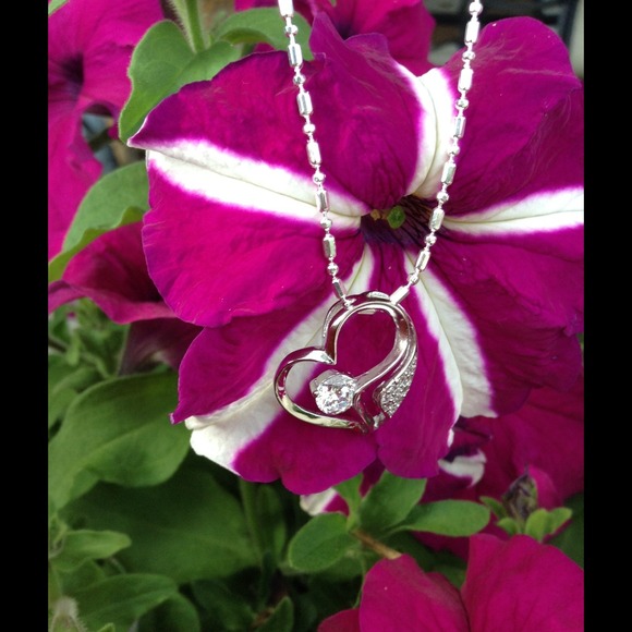 ✋🏻SOLD✋🏻🎉HOST PICK🎉 Silver Cubic Zirc Necklace - Picture 3 of 3