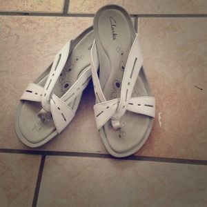 White thong sandals