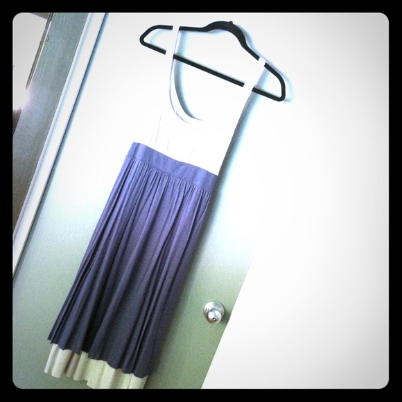 NWT sweet grey & steel blue dress