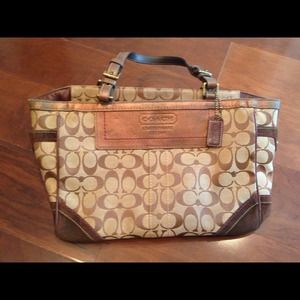 Brown coach purse