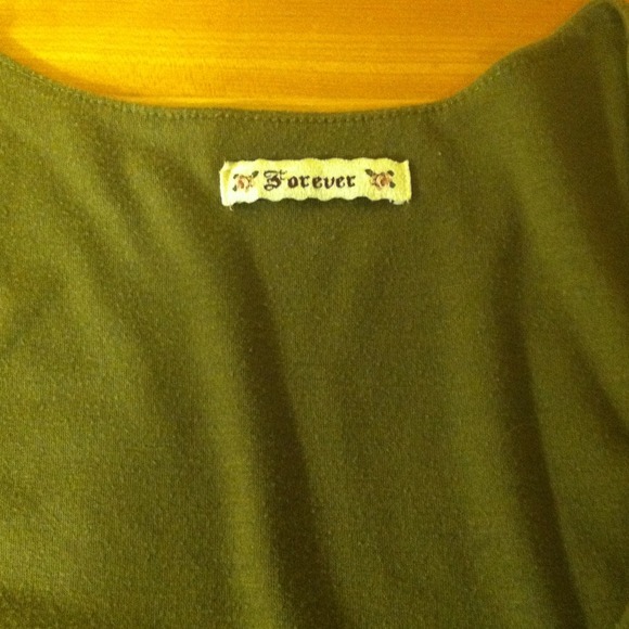 SOLD!!! ❌❌❌Forever 21 olive green dress - Picture 2 of 2