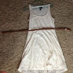 Vintage Lace Dress w/ Belt