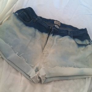Size 20 handmade dip dye high waisted shorts!