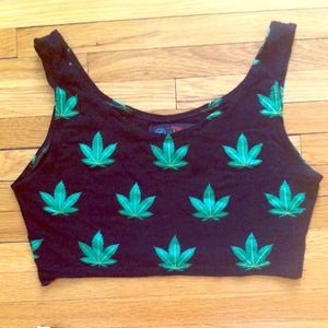 O-MIGHTY Ganja Crop Top