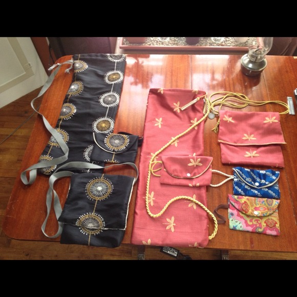 handmade yoga mat bags, purses, & wristlet wallets