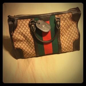 Gucci Signature Web Diamanté Duffel Bag