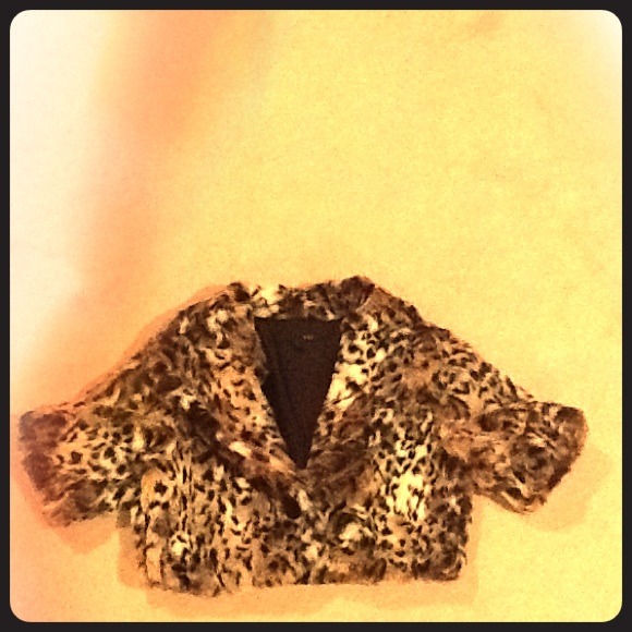 FURRY CHEETAH CARDIGAN!! SOLD!!!