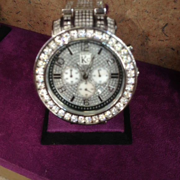 KC men's diamond watch