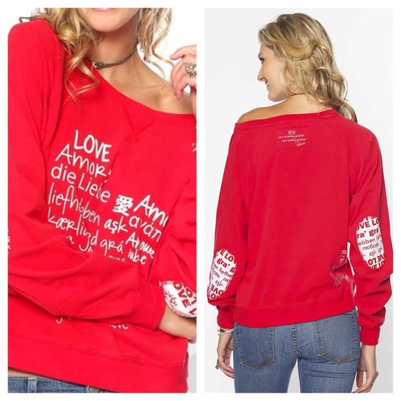 Peace Love World Tops - NEW Peace Love World Love Raglan